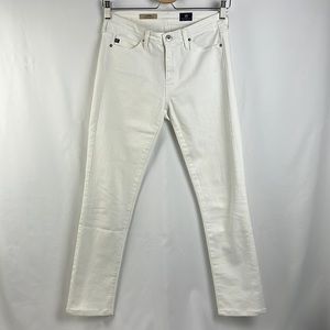 Adriano Goldschmied 25R The Prima Mid-Rise Cigarette white jean